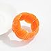 Caiyao Retro Acrylic Chunky Geometric Elastic Bangle Bracelets Colorful Wide Chunky Irregular Resin Wristband Statement Bracelet for Women Fashion Party Wedding Jewelry Gifts (Orange)