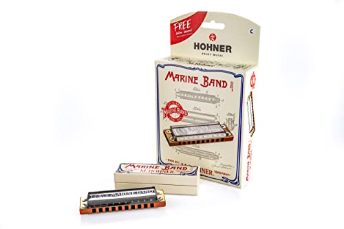 Hohner M202101X Marine Band Harmonica, Key of C - Les Beatles, Paul McCartney, John Lennon, RIngo Starr, George Harrison Hohner M202101X Marine Band Harmonica, Key of C – Image 4