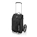 reisenthel Citycruiser glossy dots black – Praktische Einkaufstrolley mit mehreren großen Fächern (Gestell + Tasche)-Set