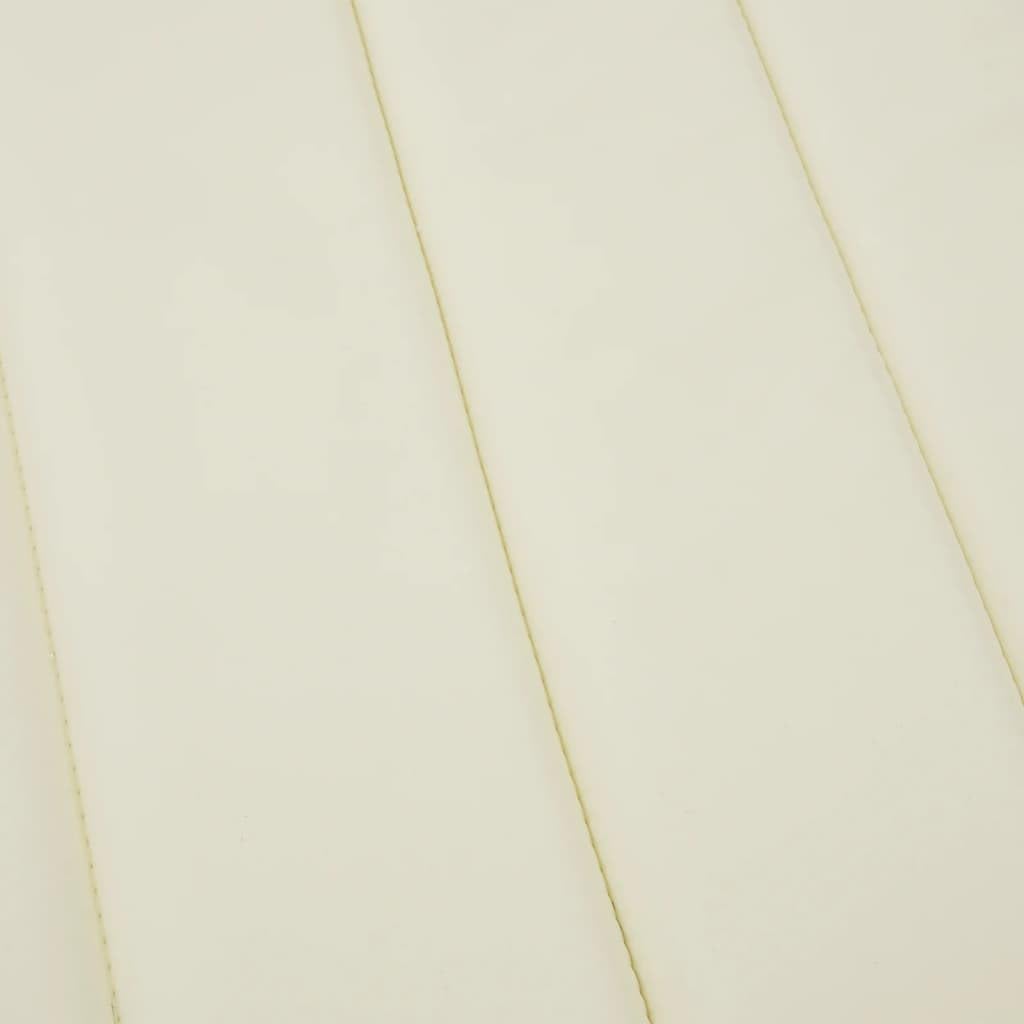 Cojín de Tumbona de Tela Oxford Crema 200x60x3 cm Crema,314205