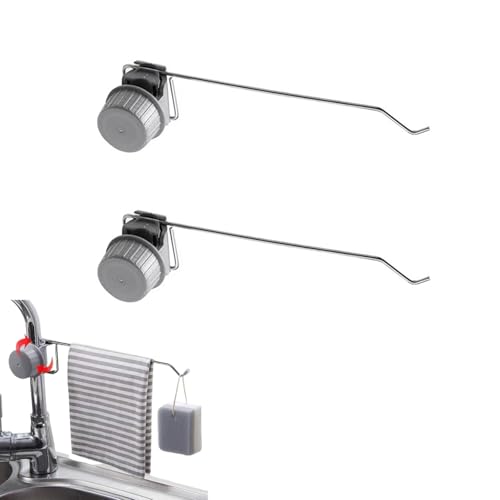 Kitchen Sink Towel Holder 2-Pack Stainless Steel Faucet Rack