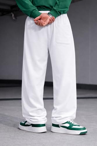 Image of Rockwell Men's Baggy Sweatpants | Cotton Terry Relaxed Fit Joggers for Men | Oversized Streetwear Track Pants | Casual Gym & Everyday Wear| 027