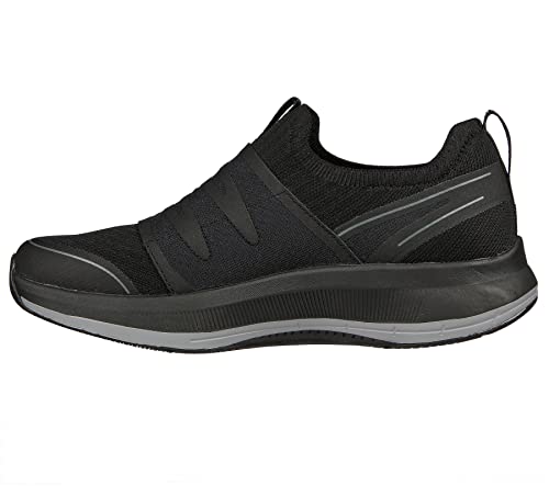 Skechers レディース Go Walk 5-Honor スニーカー, ツイストフィット/ブラック/ブラック。, 6