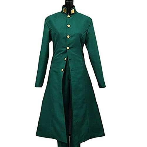Zhongkaihua JJBA Jotaro Cosplay Anime Uniform Black Suit Role Play Outfits Set Role Play Halloween Carnival Party for Fans
