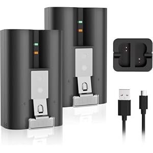 2Pack Replacement for Ring Doorbell Battery, 6040mAh Rechargeable Ring Camera Battery with Charger Station, Compatible with Ring-Video Doorbell 2/3/3plus/4, Stick Up Cam and Spotlight Cam