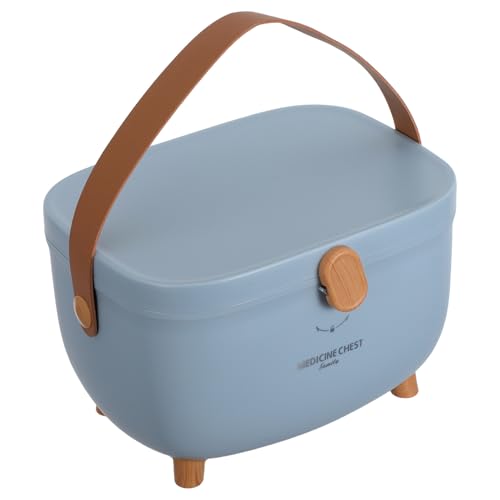 Organisateur de remède multi-couches bleu glacier pour rangement médical