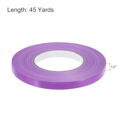 Image of MECCANIXITY Colorful Craft Gaffers Tape Rolls Purple 1 /2 inch X 45 Yards Matte Gaffers DIY Photo Albums for Gifts Decoration Backdrop Cables Floor Taping 1 Pcs