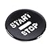 Daeiclru Car Push Start Button Cover Compatible with Jaguar XF 2008-2015, Car Engine Start Stop Button Cover Key Ignition Switch Knob Protector Interior Accessories (Black)