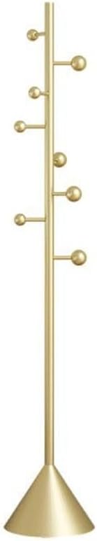 コートラックスタンド ハンギング 洋服ラック フロア 家庭用 シンプル モダン 洋服ラック オフィス 寝室 クローゼット用 (ゴール