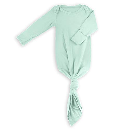 Image of Baby Knotted Sleep Gown, Long Sleeve Sleeping Gown with Mitten Cuffs