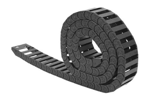 Chaîne porte-câbles 10x30 mm avec connecteur d'extrémité pour guidage de câbles 1m