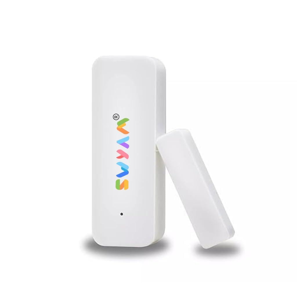 SWYAM® Smart WiFi Door Window Sensor- Real-Time Alerts, Compatible with Alexa and Google Assistant, Easy Installation, Support Smart Life App