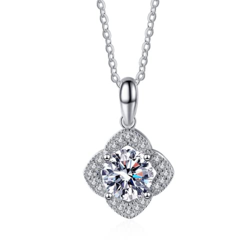 Collier moissanite anti ternissement bijou éclat durable mariage femme