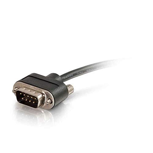C2G 52156 Serial RS232 DB9 Cable with Low Profile Connectors M/F, in-Wall CMG-Rated, Black (3 Feet, 0.91 Meters) by C2G - Used condition - Image 3