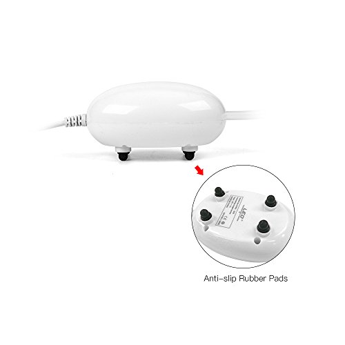Andoer Bomba de ar de oxigenador de aquário recarregável USB portátil para exterior bomba de ar de o