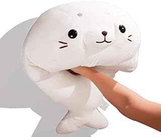 GRTLPOK Cute Seal Stuffed Animal Plush Chubby Blob Seal Pillow Plushies 60CM Kawaii Soft Plush for Kids Gift