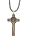 Catholica Shop Scapular Necklace - Catholic Religious Wear Saint Benedict Wooden Cross Crucifix Necklace with Cord - Large Cross