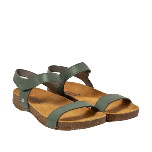 Art Para Mujer. 1111921DI003_0G3 Sandalias De Piel 1119 I Breathe Verde (37), Plano, Velcro, Casual - 2