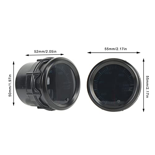 Powersports Coolant Temperature Gauges 52Mm/2In 7 Color Led Water Coolant Temperature Gauge Meter With Sensor For Gasoline Modified Models #TOP6