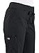 Koi womens Morgan ultra comfortable yoga style knit waist cargo pants, Black, Large