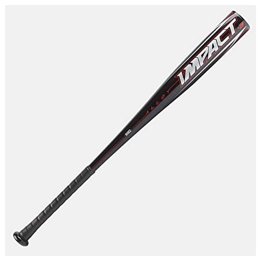 Rawlings Impact 2022 BBCOR 2 5/8" Baseball Bat Drop -3, 32"/29oz, Black/Red