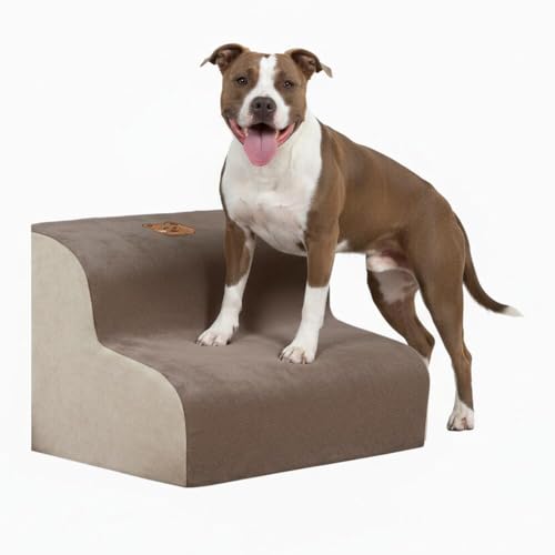 Lifetips アメリカン・スタッフォードシャー・テリア ペットステップ 階段 スロープ 室内用 犬 猫 小型犬 シニア犬 高齢犬 介護 段差解消 滑り止め 多機能 収納付き ハウス 洗えるカバー ソファ ベッド用 2段 3段 ゆるやか 昇降台 踏み台