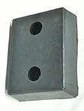 Molded Rubber Bumper, 2 Hole 4'' X 10'' X 13'' 7' Center To Center Holes Part Number: MFRM-41013 This Part is Used for Loading Dock Protection.
