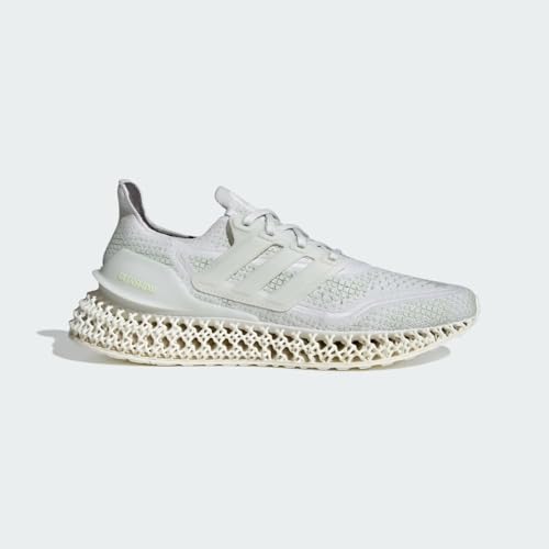 Image of adidas Ultra 4DFWD Mens Shoes Size 7, Color: Crystal White /Linen Green /Wonder Silver
