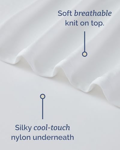 Image of Cooling Blanket for Hot Sleepers - Cold Blanket Full /Queen Size - Double-Sided, Ultra Cool for Summer, Night Sweats & All Seasons - Soft, Lightweight & Breathable for Bed or Couch - Ivory, 50 inch x 60 inch