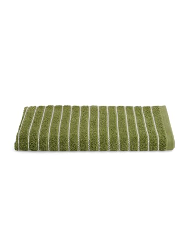 Image of Welspun 2-in-1 100% Cotton Bath Towel-Apple Green