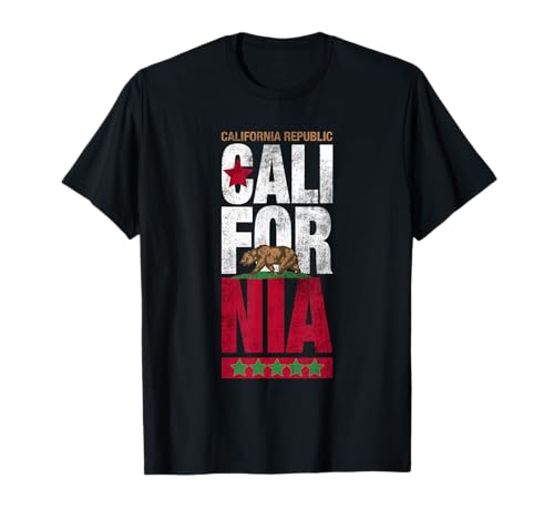 T-shirts California Bear à manches courtes avec imprimé California Bear T-Shirt