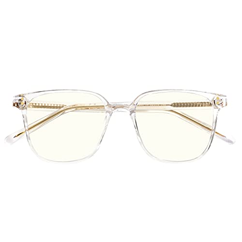 JOOX Lunettes Anti-Lumière Bleues pour Femmes Hommes Lunettes Vintage avec Charnières à Ressort et Lunettes de Protection UV pour Ordinateurs Cover