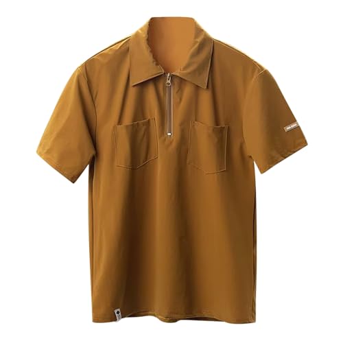 Polo de golf homme basique pour loisirs et randonnée à vélo