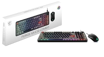 MSI Forge GK110 Combo US – Gaming RGB Keyboard & Mouse Set,&hellip;