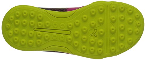 Puma Evospeed 5.5 Tricks Tt Jr Limited Edition Soccer Cleat (Medium, Numeric_1) Pink Glo/Safety Yellow #TOP3
