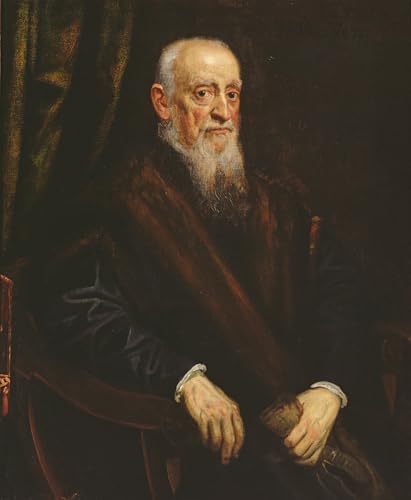 Portrait vieux monsieur Tintoretto pour donner du cachet et de la profondeur à un mur