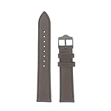 Lip Bracelet de Montre Cuir Gris Lisse   18 mm
