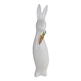 hase keramik silber Hase Blinky weiss glänzend, Keramik H. 40 cm