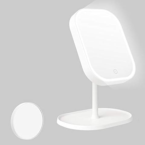 Kasimir Espejo Maquillaje Luz LED Ultra HD Profesional Plegable Cover