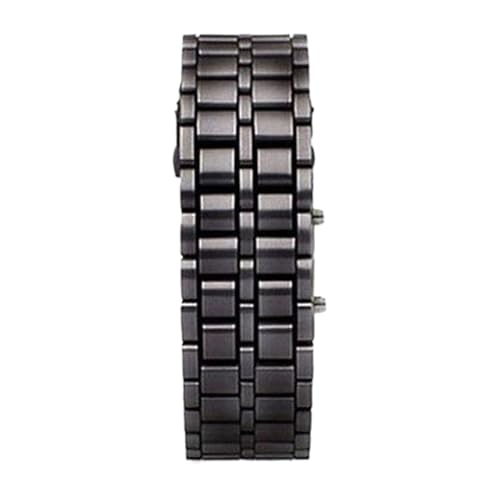 Orologio LED - Bracciale digitale in metallo, orologio da polso elegante | Display creativo resistente all'acqua compatta, abbigliamento per smart sport unisex per abiti casual quotidiani fitness este