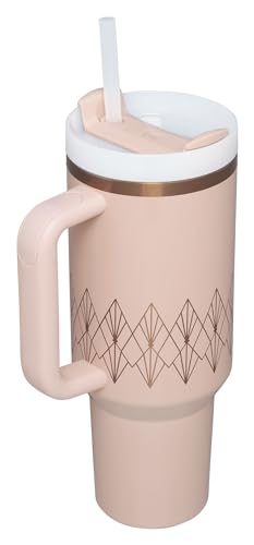 Image of Stanley Quencher H2.O FlowState Tumbler 40oz Blush Gloss Deco
