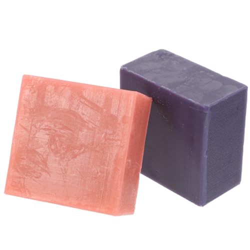 WEKADRIN Jabones de Limpieza Facial y Corporal 2 Piezas Esencia de Rosa y Lavanda Barras de Jabón Artesanal Glicerina Vegetal Hidratantes y Exfoliantes Suaves para Baño y Cuidado Piel