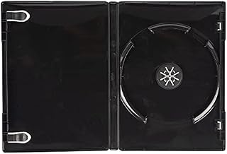 50 x Dragon Trading Premium Quality Black Single DVD Cases with a 14mm Spine and Plastic Sleeve for Inserting Artwork and Internal Booklet Clips (50 Pack)