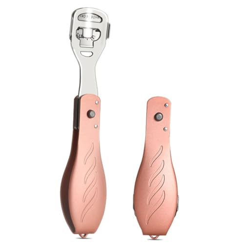 NOLITOY removedor de piel muerta piedra pómez máscara de pie Gel equipo removedor de pies herramienta de cuidado personal accesorio de pedicura herramienta para raspar los pies Rose Gold