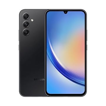 Samsung Galaxy A34 128GB 5G Tela 6.6'' Dual Chip 6GB RAM Câmera Tripla de até 48MP + Selfie 13MP Bateria de 5000mAh - Preto