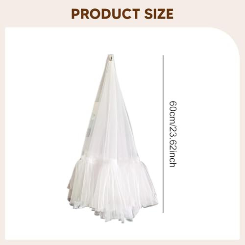 Rideau de fond en tulle blanc de haute densité pour grande réception - 8