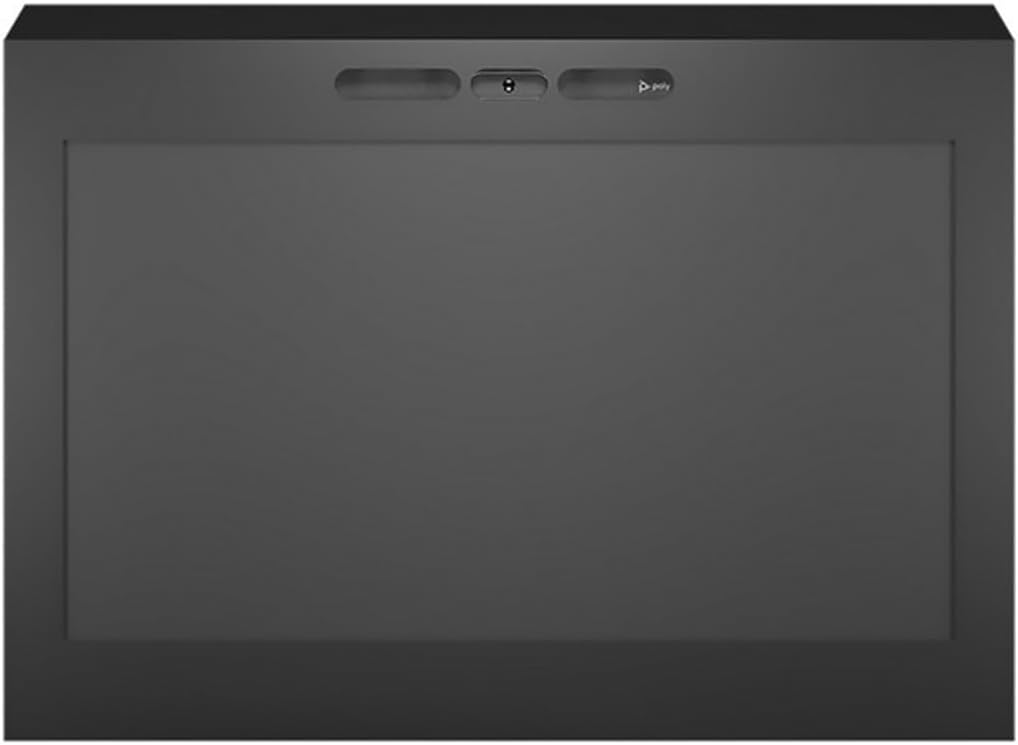 AVTEQ SSENCL-43-POLY 43" Security Display Enclosure, Black Powder-Coated Finish, Supports the Poly Studio X30/X32 and the R30 Video Bar, 43" Samsung Display Included with Remote, Single Gang Cutout