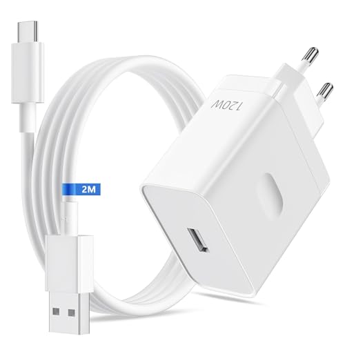 120W SUPERVOOC Caricatore Rapido con Cavo USB C 2M per OPPO Find X5 X3 2 Neo Reno13FS 13F 12 11F per realme GT 7 Pro 6 6T 14 12 pro+ 12+ C65 C75 Caricatore Rapido per OnePlus 13 12R Nord CE 4 3 Lite