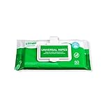 Clinell Universal Cleaning and Surface Disinfection- Multi Purpose - Kills 99.99% of Germs, Effective from 30 Seconds - 1 x Clip Pack of 50 Wipes