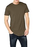 t shirt olivgrün damen Perfektes Basic für jeden urbanen Streetwear Look - das einfarbige Herrenshirt lässt sich super zu jedem Outfit kombinieren